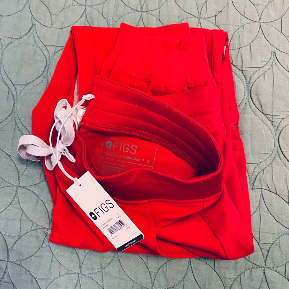 Figs Red Zamora 2.0 Jogger Scrub Pants